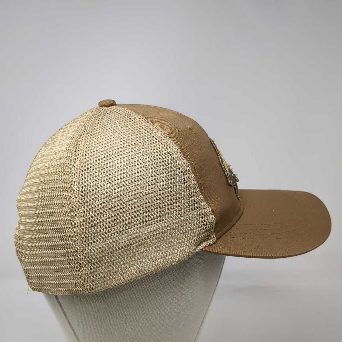 Telluride Clothing Company Trucker Hat Brown One Size Mesh Bear Mountain Patch