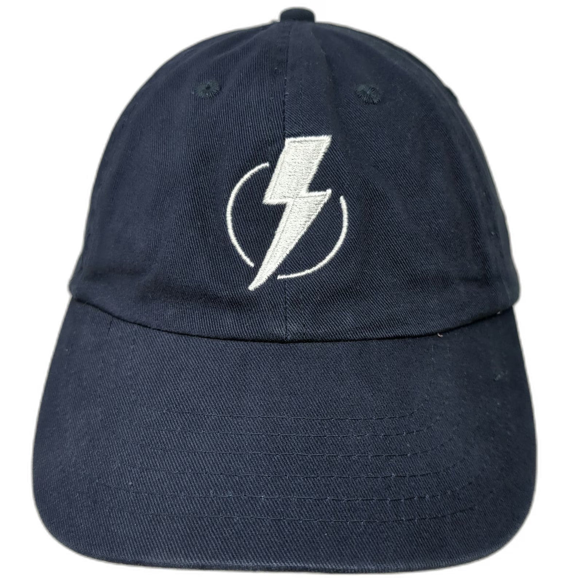 Salesforce Lightning Bolt Blue Baseball Cap Hat OSFM Adjustable Cotton Slideback