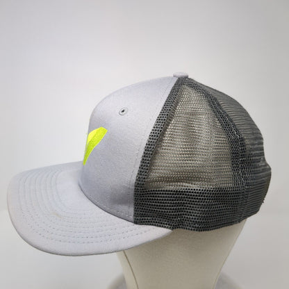 Letter M Snapback Mesh Back Trucker Hat Gray One Size New Era 9Fifty