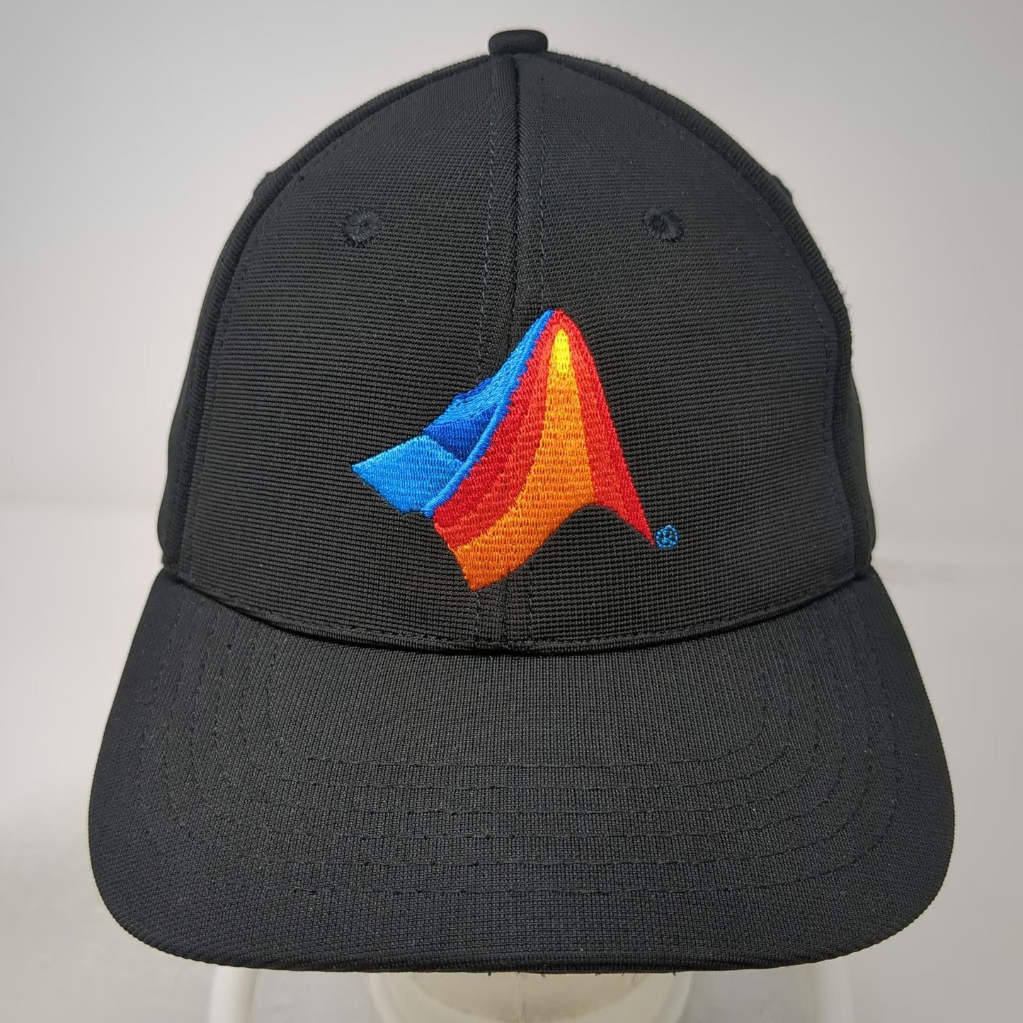 Baseball Cap Black XL Fitted MATLAB MathWorks Logo Embroidered Performance Hat