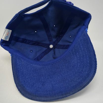 AmaPro Whirljet 5 Panel Hat Blue One Size Corduroy Rope Brim Slideback Cap