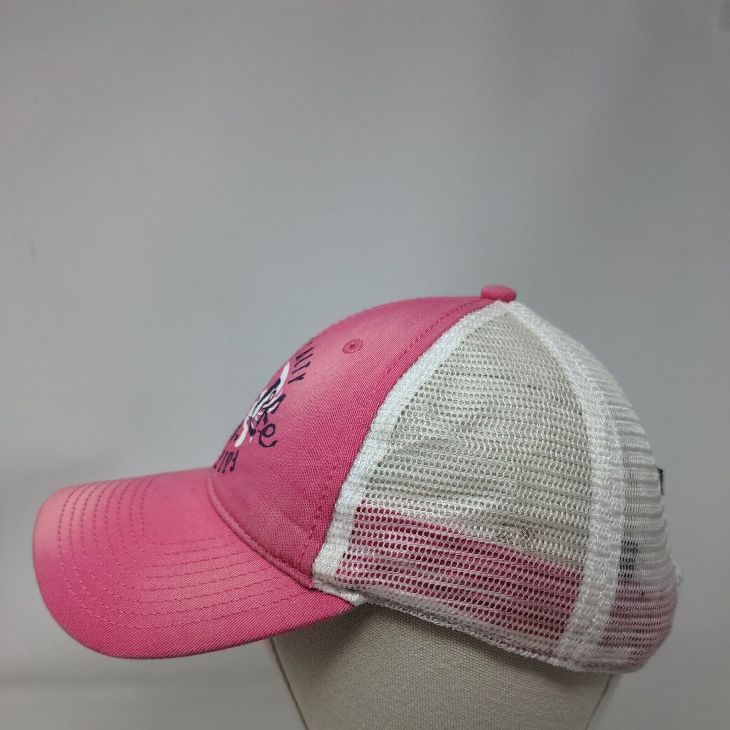 Salt Life Livin' Salty Since 2003 Trucker Hat Pink OSFM Mesh Back 6 Panel