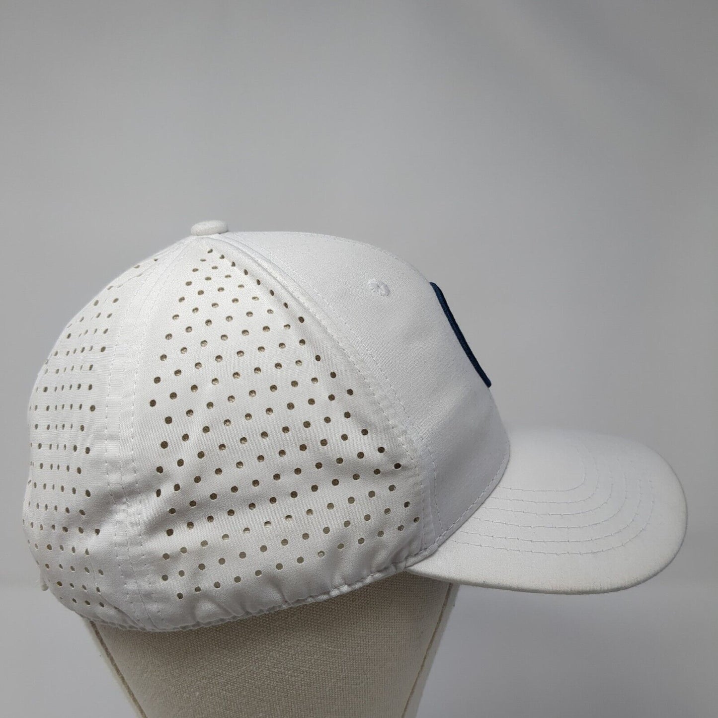 Princeton Construction D Hudson Strapback Hat White OS Adjustable Embroidered
