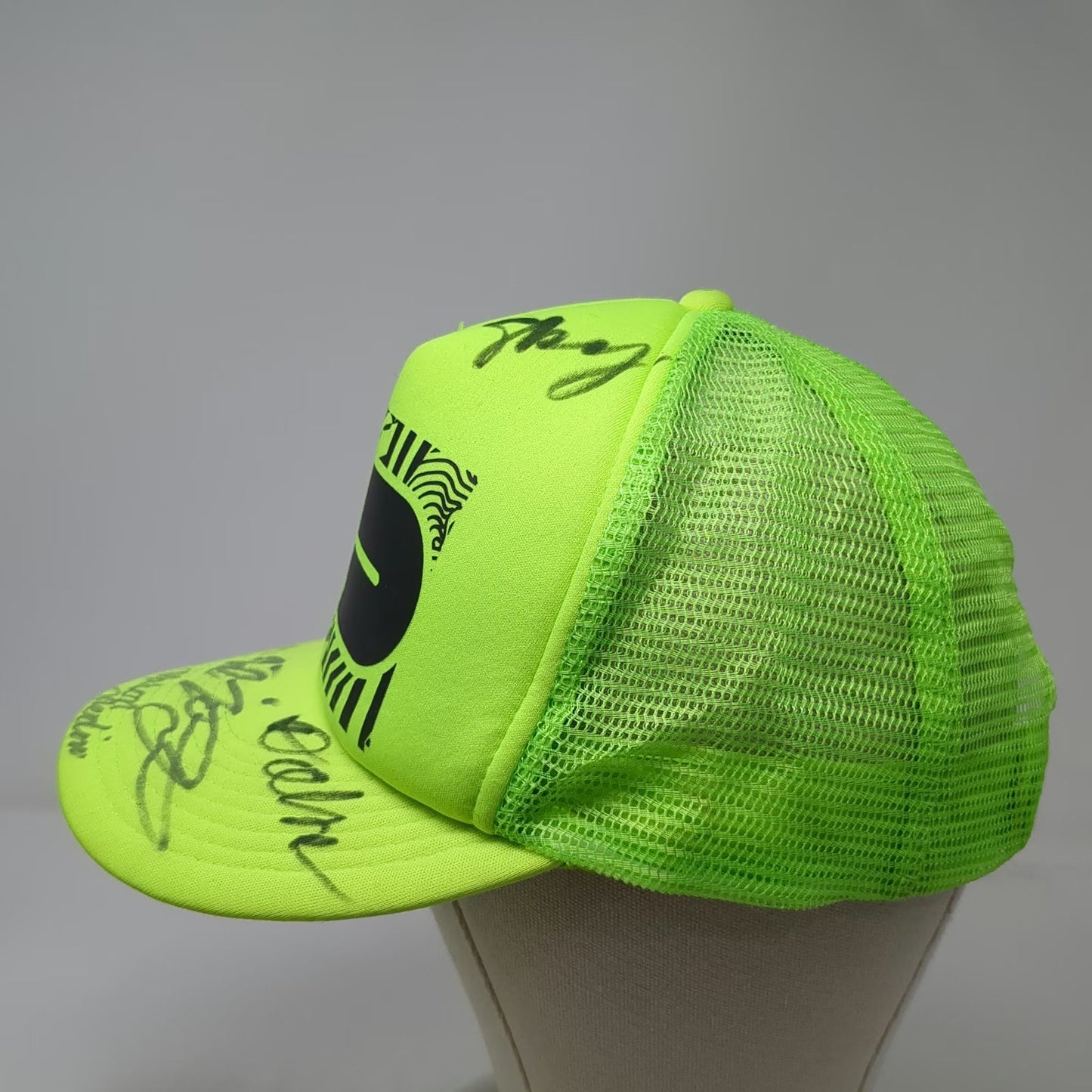 Cobra Dew Tour Signed Autographed Green One Size Trucker Hat Mesh Back Snapback