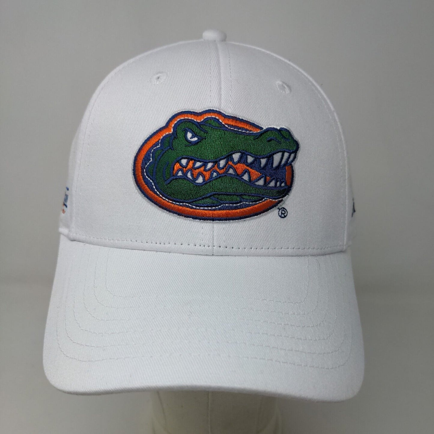 Florida Gators Men's Slideback Hat White Adjustable Embroidered Logo Cotton