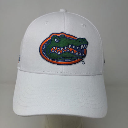 Florida Gators Men's Slideback Hat White Adjustable Embroidered Logo Cotton