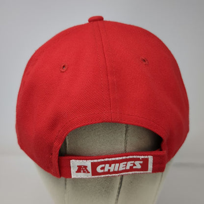 Kansas City Chiefs NFL New Era Red One Size Cap Hat Strapback Embroidered Logo
