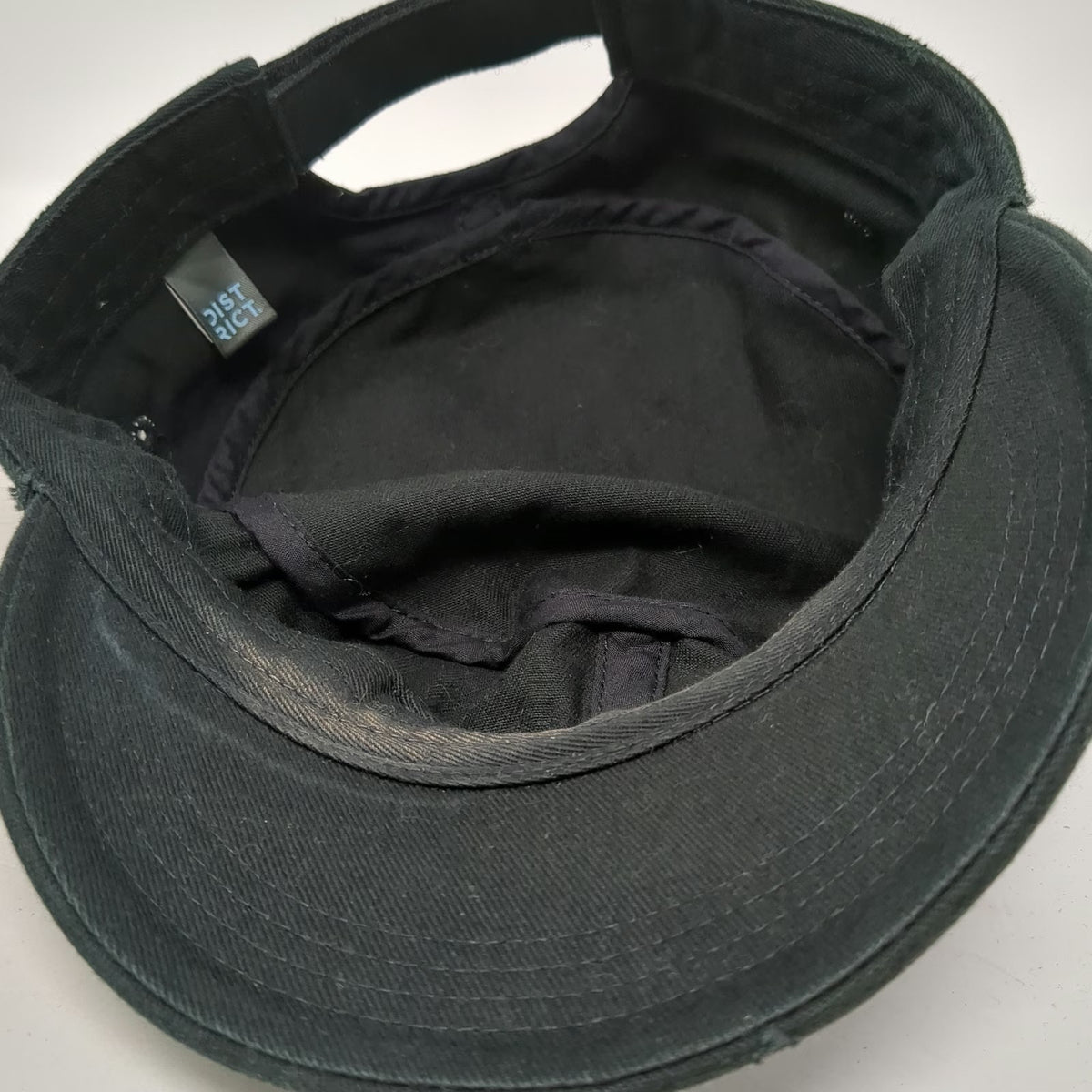 District Army Cap Black One Size Pink Ducks Unlimited Logo Strapback Cotton Hat