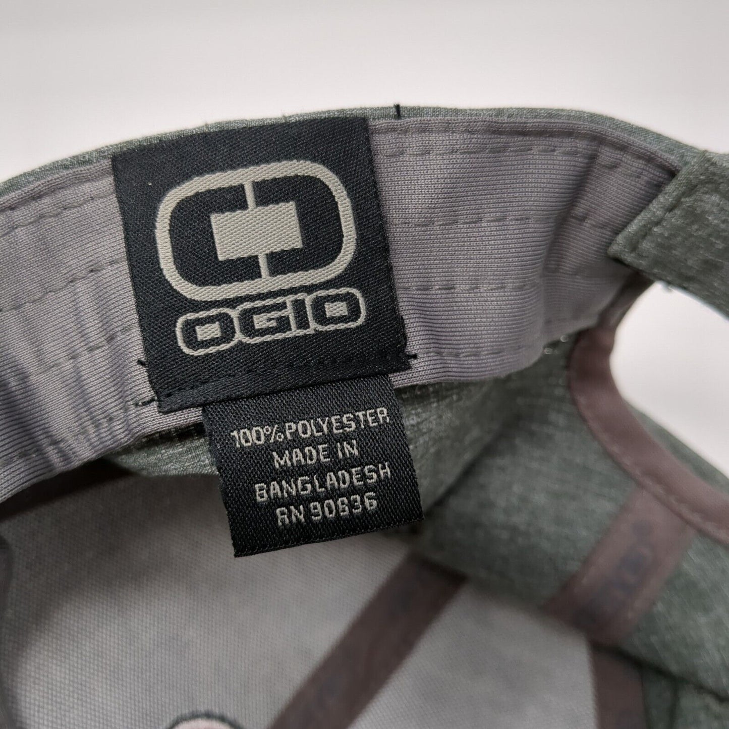 Letter B Strapback Hat Gray One Size Adjustable Embroidered Ogio