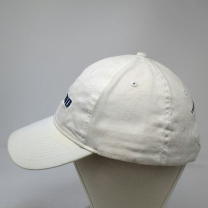 IBEX Baseball Cap White One Size Lockheed Martin IAMD Logo Cotton Slideback Hat