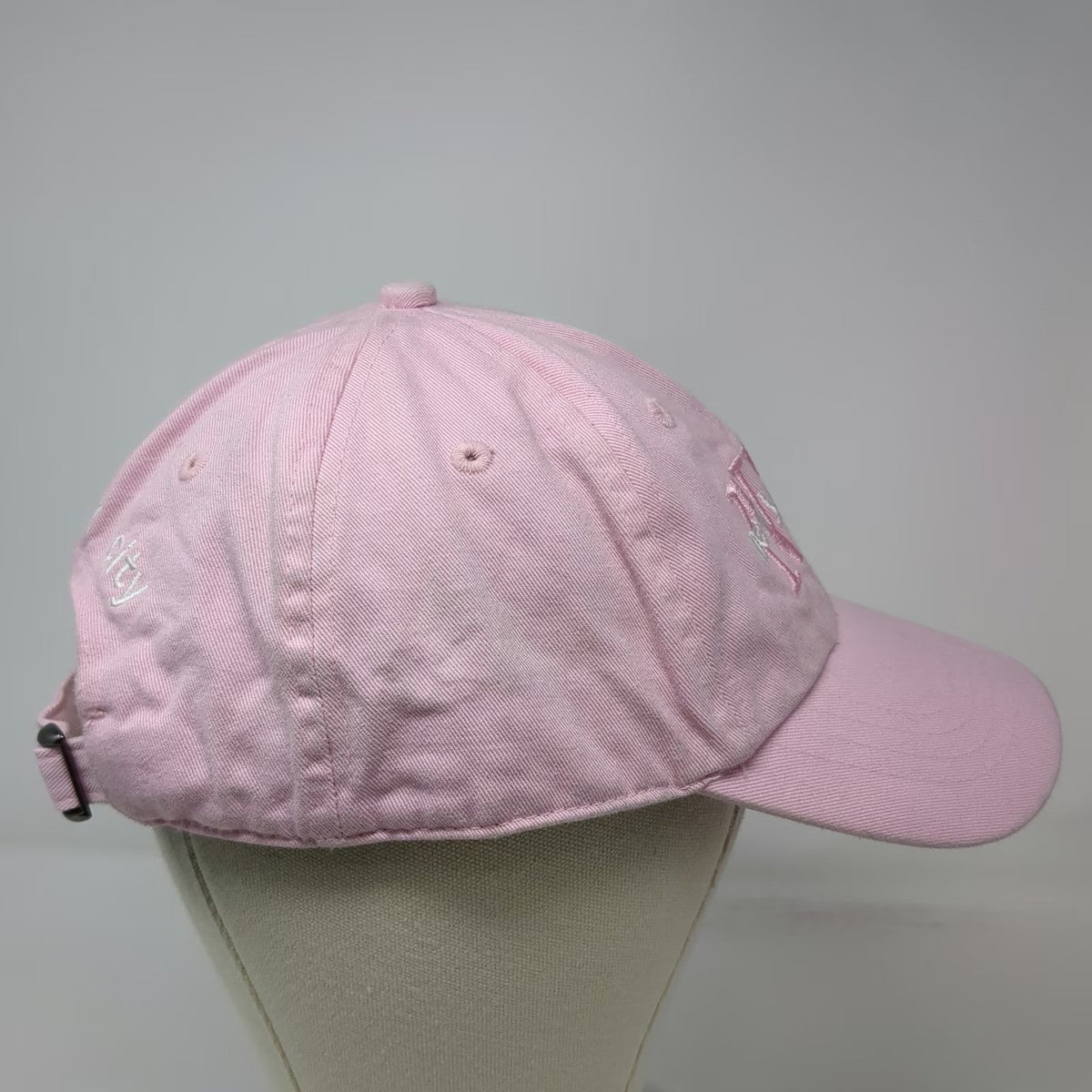 Cobra Baseball Cap Pink One Size NYC New York City Hat Slideback Embroidered