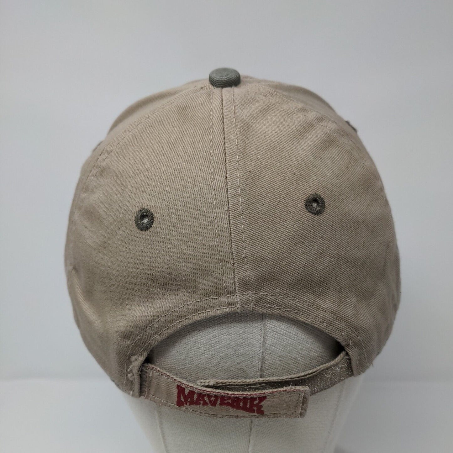 Maverik Adventure Guide Strapback Hat Tan One Size Embroidered