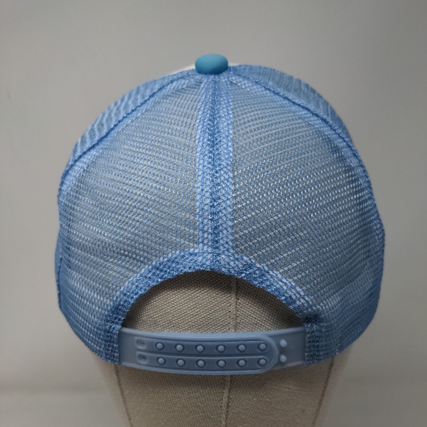 Smiley Emoji Embroidered Snapback Trucker Hat Multicolor One Size Mesh Back