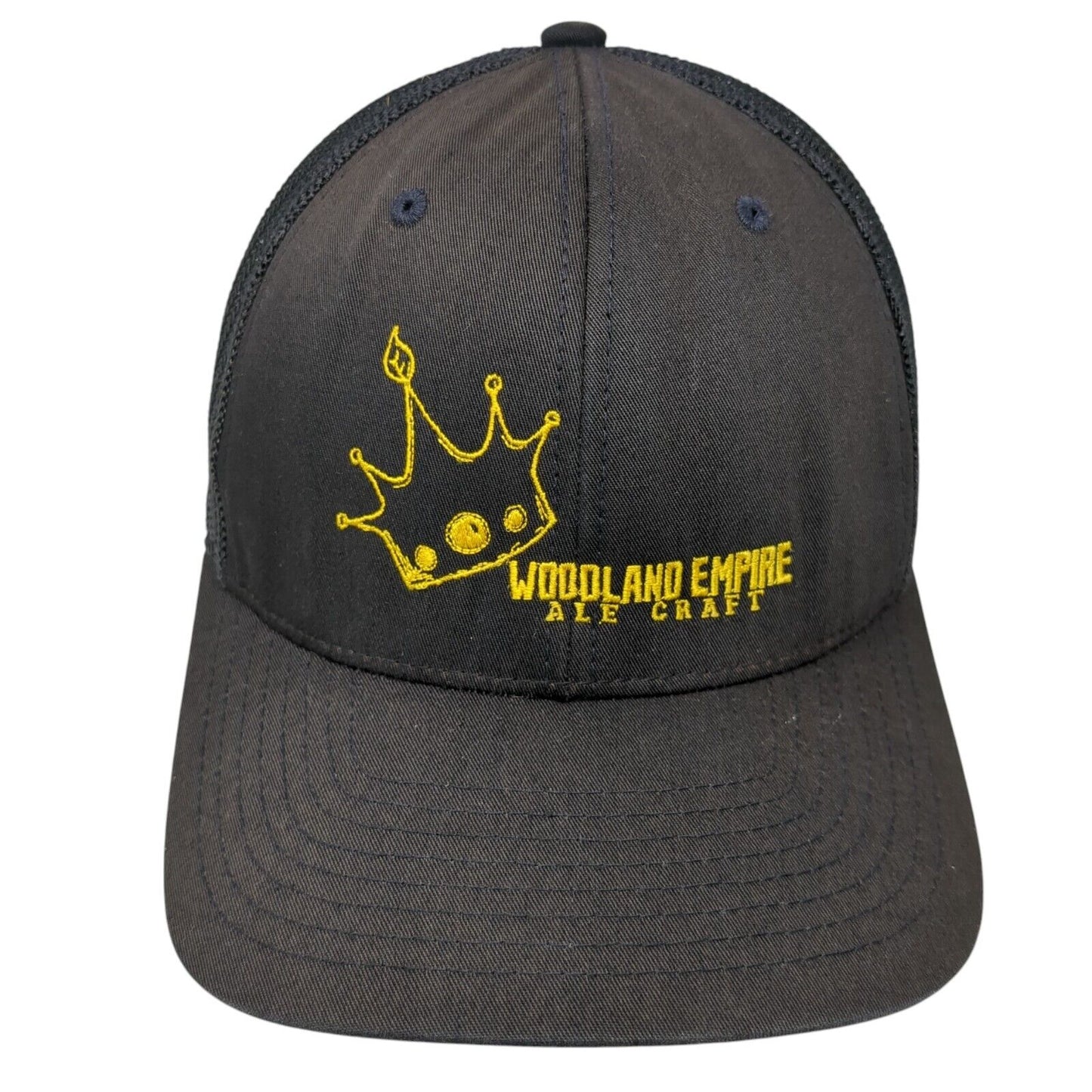 Woodland Empire Ale Craft Fitted Mesh Back Trucker Hat Black One Size