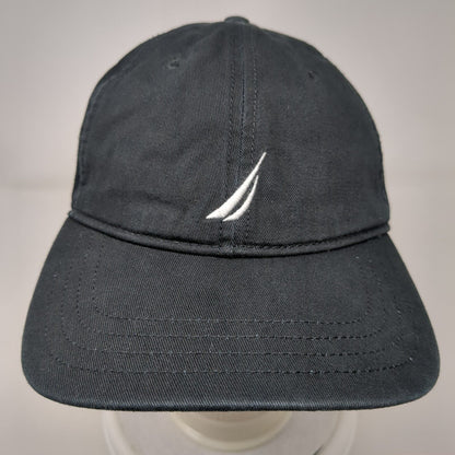 Nautica Slideback Hat Black One Size Adjustable Embroidered 6 Panel