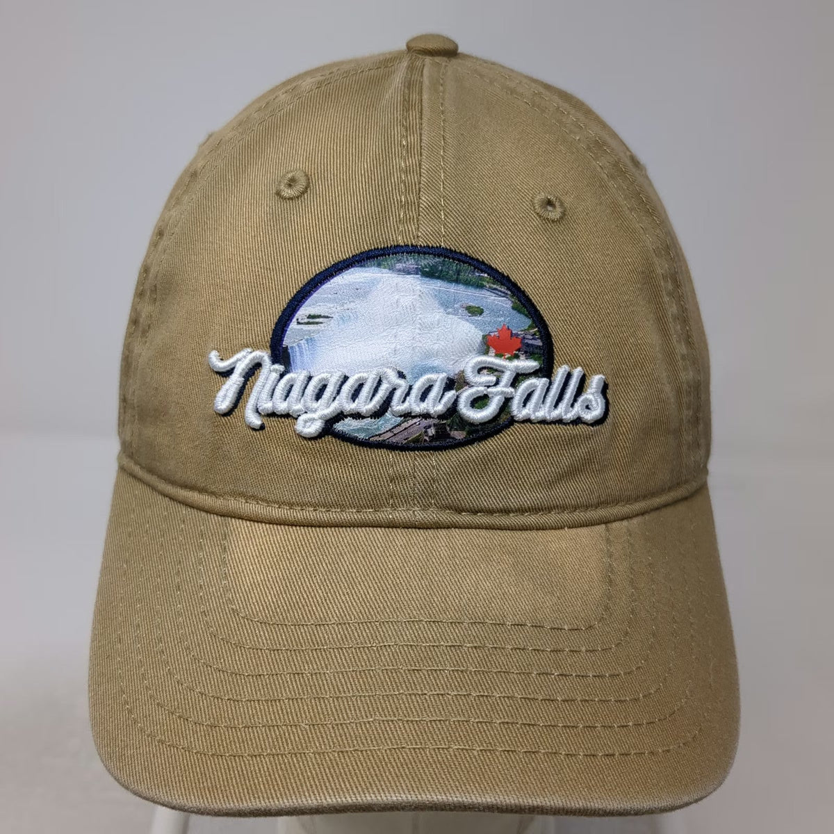 Niagara Parks Baseball Cap Brown One Size Hat Niagara Falls Canada Maple Leaf