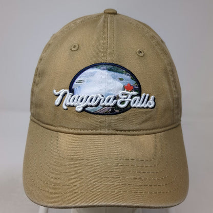 Niagara Parks Baseball Cap Brown One Size Hat Niagara Falls Canada Maple Leaf