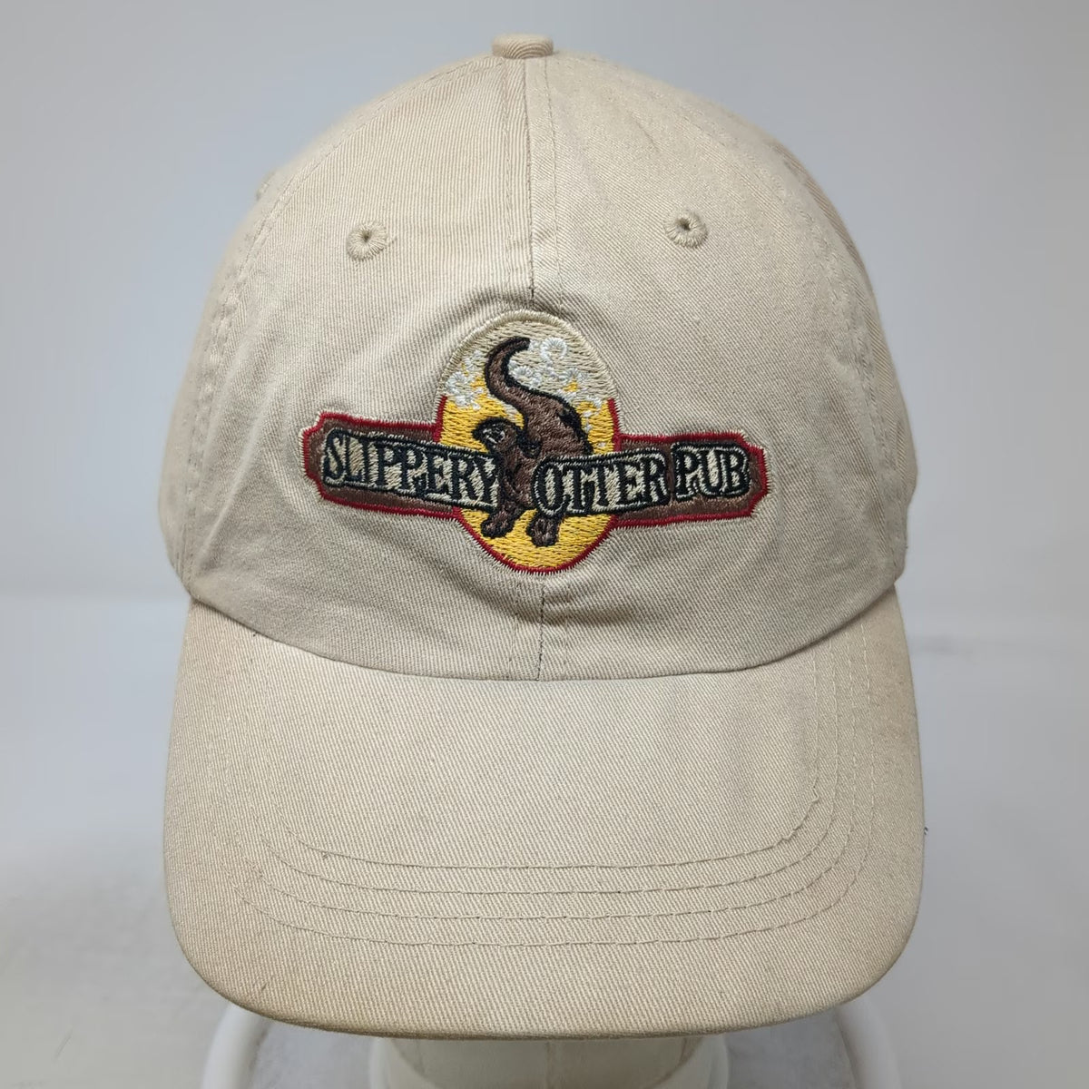 Alternative Baseball Cap Beige One Size Slippery Otter Pub West Yellowstone Hat