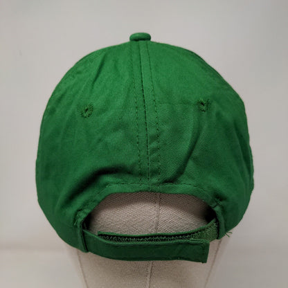 The YMCA Strapback Hat Green OSFM Adjustable Embroidered 6 Panel Outdoor Cap