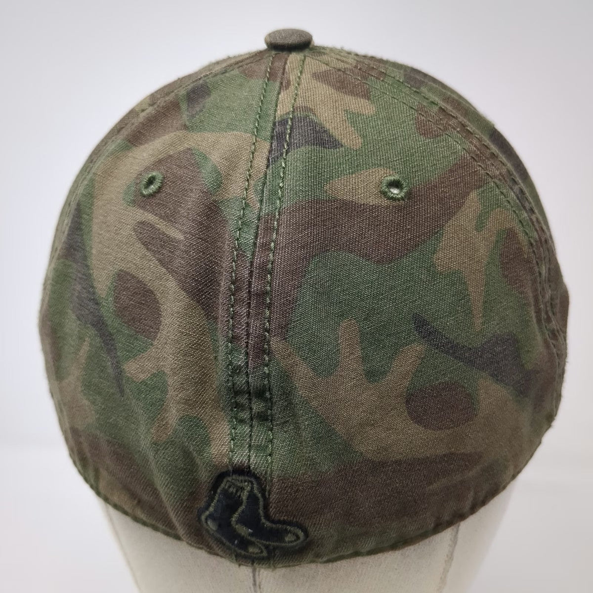 Boston Red Sox MLB '47 Brand Baseball Cap Green Brown Black L Camo Fitted Hat