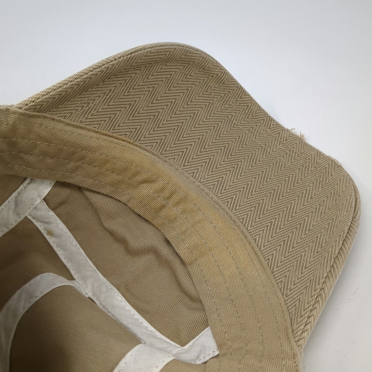 Boise State Broncos NCAA Nike 5 Panel Hat Beige One Size Herringbone Strapback