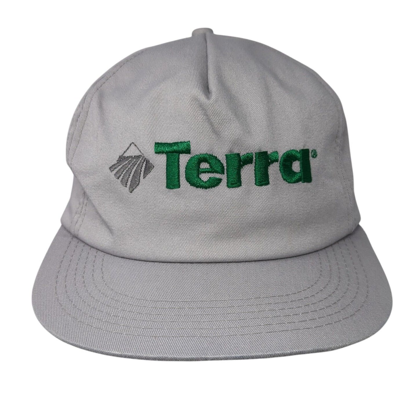 Terra Fitted Hat Gray OSFA Neck Flap Embroidered Faux Fur K-Brand