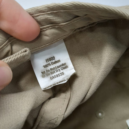 Cap America Baseball Cap Beige One Size Hat Slideback Cotton Camp Buck Freeman