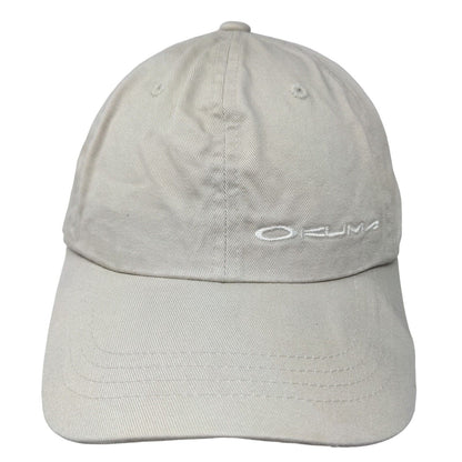 Okuma Slideback Hat Tan OSFA Embroidered Adjustable 6 Panel Yupoong