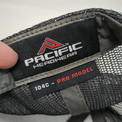 Pacific Headwear Trucker Hat Gray OSFM Bentley Door Company Snapback Mesh Back