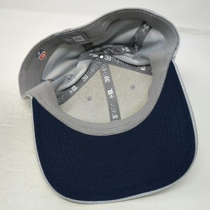 Dallas Cowboys NFL New Era Gray Cap L Stretch Fit 39THIRTY Mesh Shield Star Hat