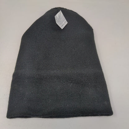 Carhartt Men's Knit Beanie Hat Cap Black Size OSFA Patch Logo 100% Acrylic