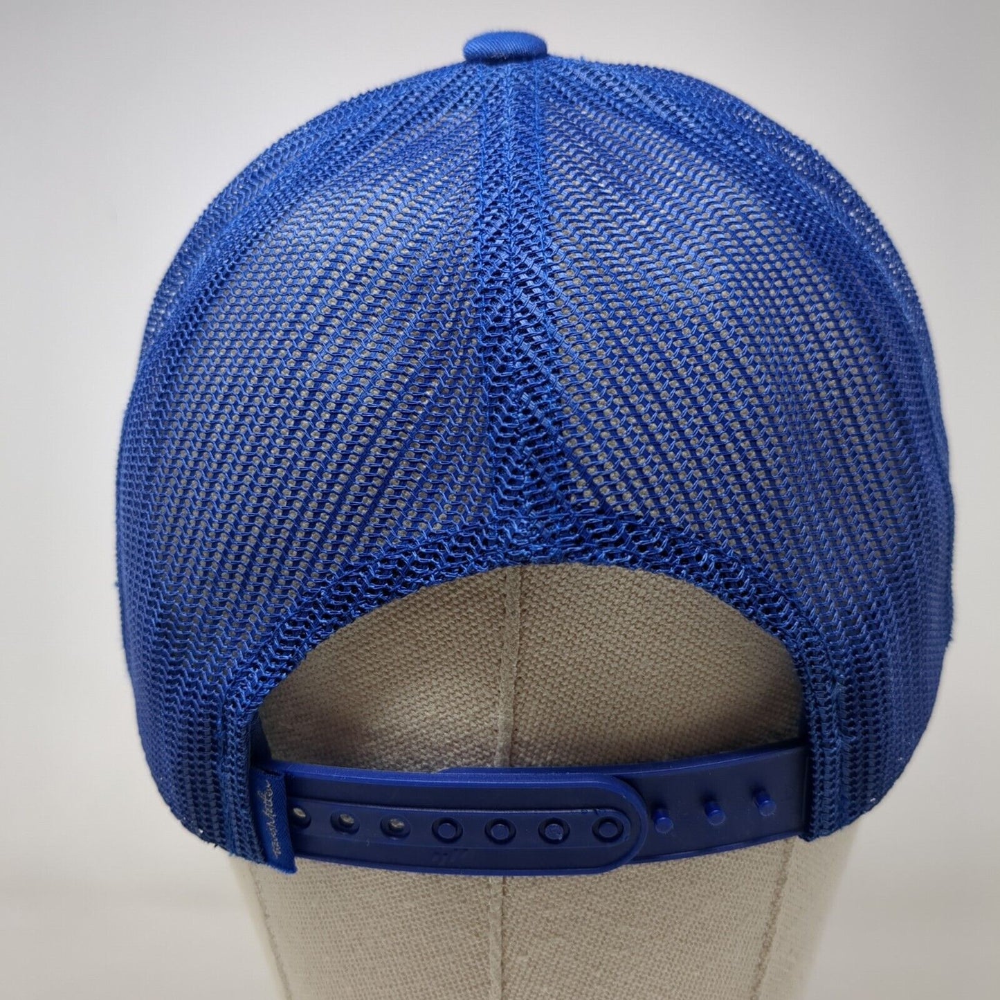 Travis Mathew Pineapple Snapback Trucker Hat Blue One Size Mesh Back