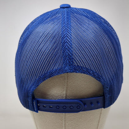 Travis Mathew Pineapple Snapback Trucker Hat Blue One Size Mesh Back