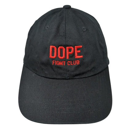 Dope Fight Club Slideback Hat Black One Size Solid Embroidered Yupoong