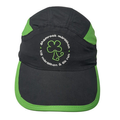 Shamrock Marathon Strapback Hat Black One Size Adjustable 26.2 Finisher