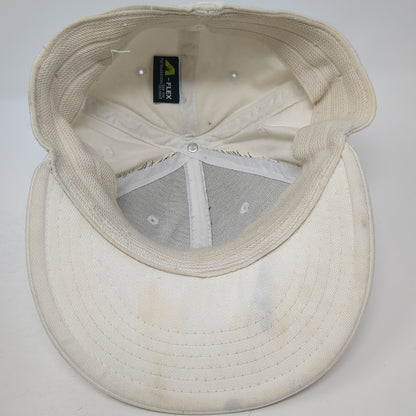 Brooklyn Fitted Baseball Cap Beige One Size Embroidered 6 Panel A-Flex