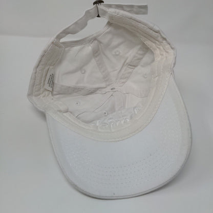 Cherish Slideback Hat White OSFA Adjustable Embroidered Vent Holes