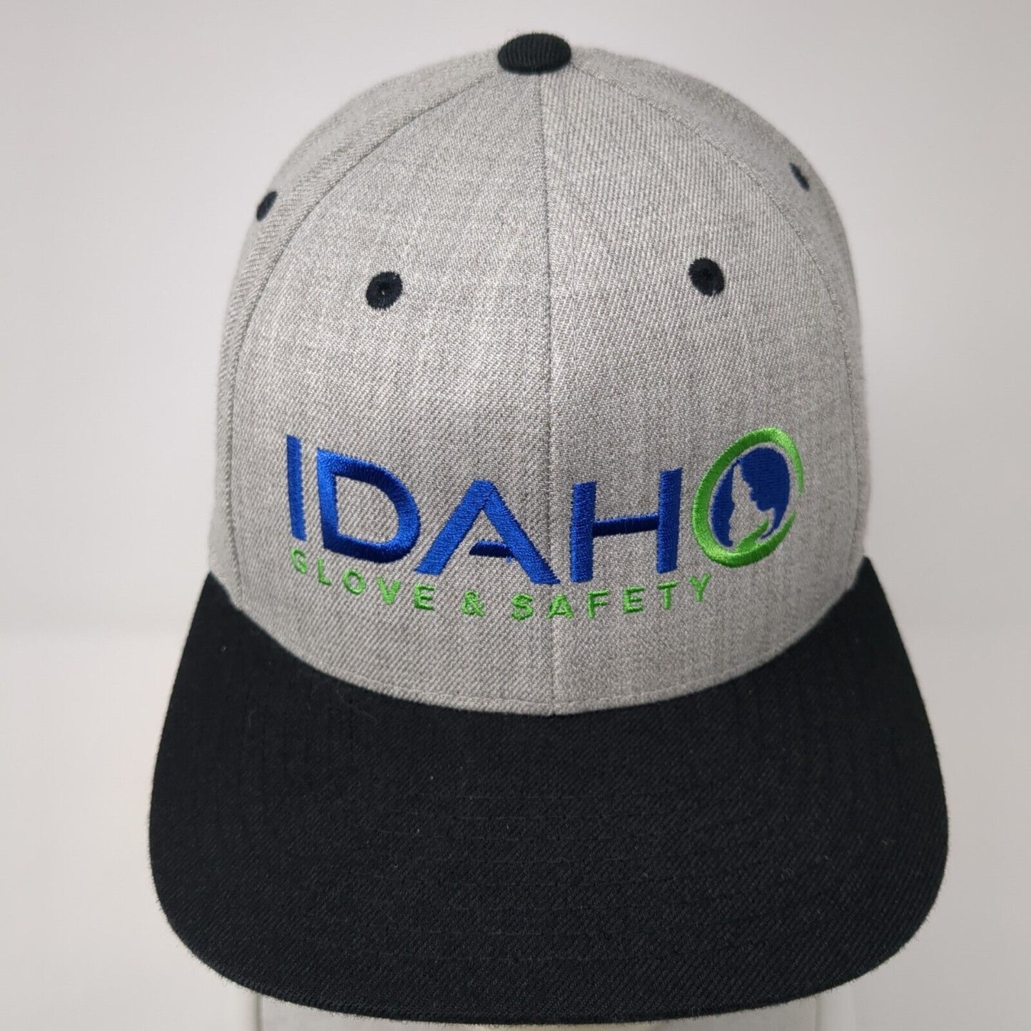 Idaho Glove & Safety Snapback Hat Gray One Size Colorblock Sport-Tek