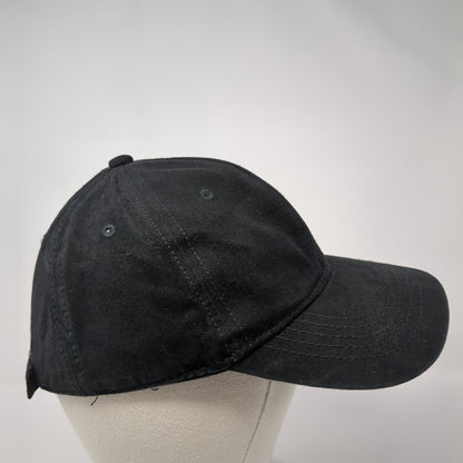 Unbranded Slideback Hat Black One Size Adjustable Vented Holes 6 Panel Blank