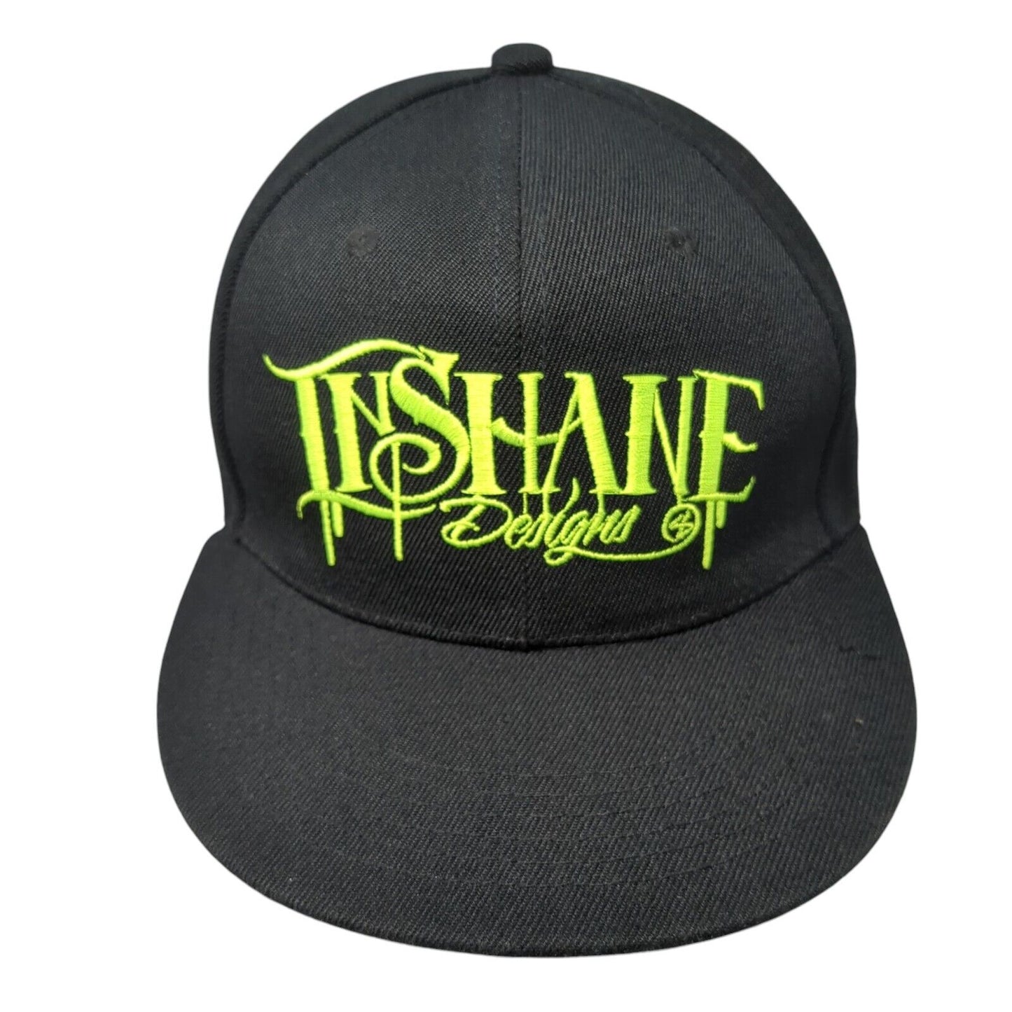 InShane Designs Snapback Hat Black One Size Adjustable Embroidered