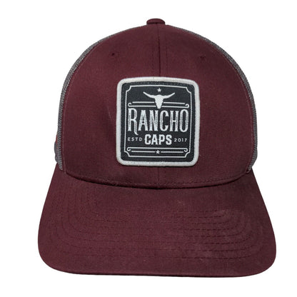 Rancho Caps Snapback Mesh Back Trucker Hat Multi One Size Colorblock