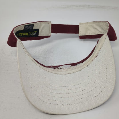 Triangle Sport Headwear Visor Red One Size Red Mountain Resort Spa Slogan Hat