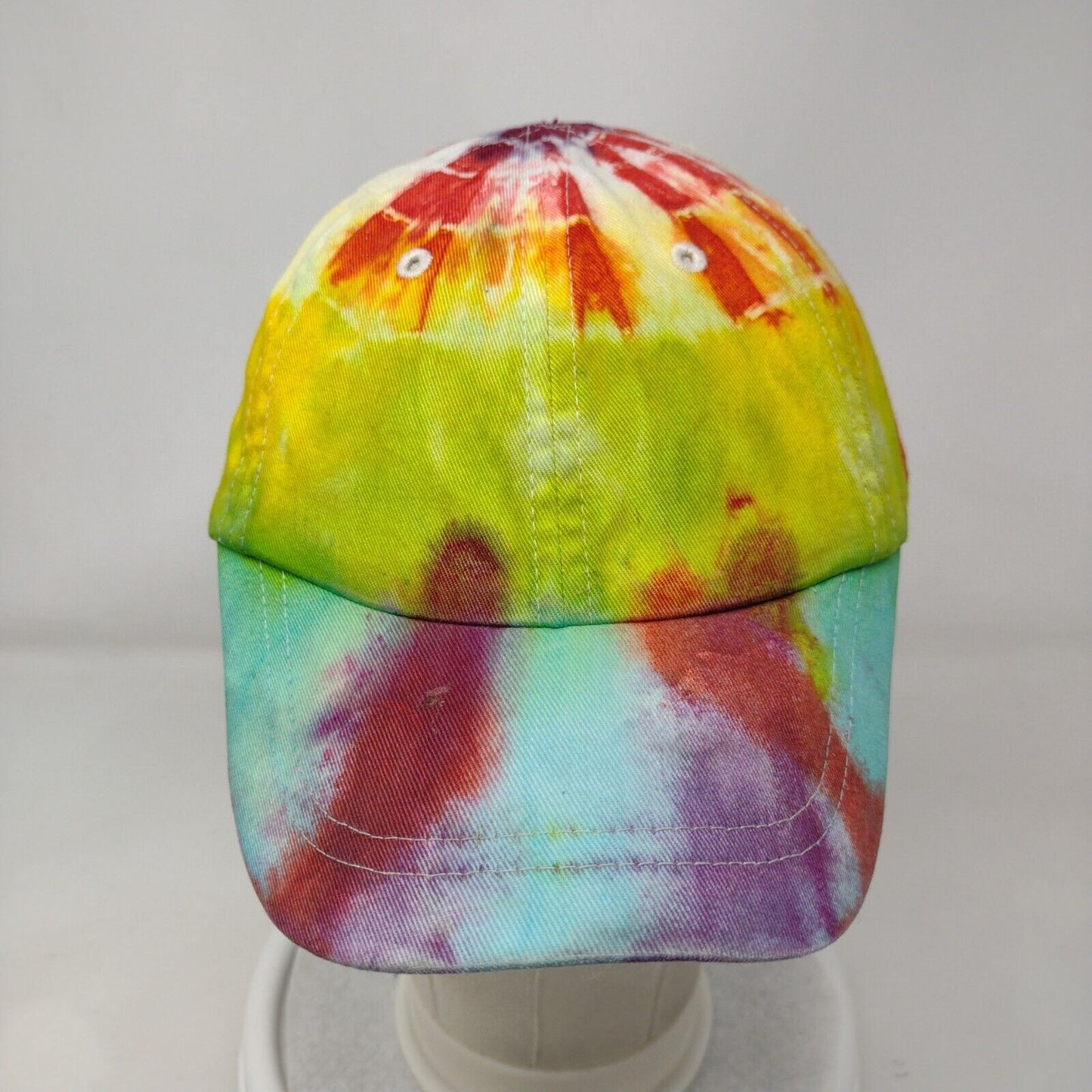 Rabbit Skins Toddler Strapback Hat Multicolor One Size Tie Dye 6 Panel Cotton