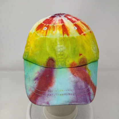 Rabbit Skins Toddler Strapback Hat Multicolor One Size Tie Dye 6 Panel Cotton