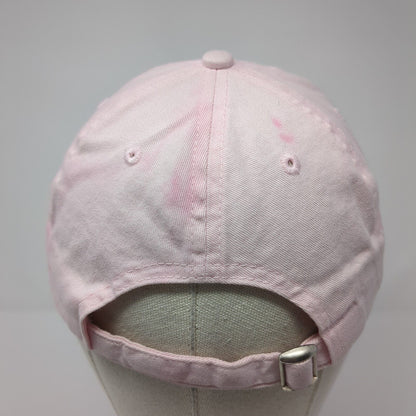 Healthy Woman Slideback Hat Pink One Size Solid Adjustable Embroidered