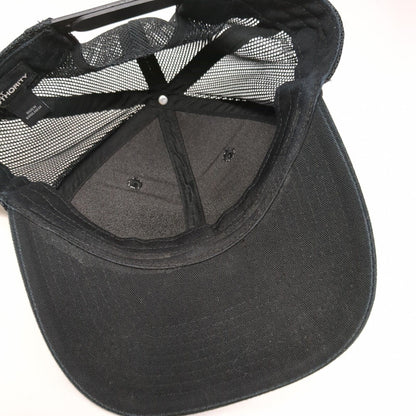 Bruchi's Snapback Trucker Hat Black One Size Adjustable Mesh Back Port Authority