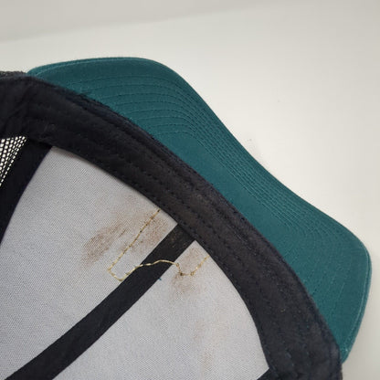 Idaho Snapback Trucker Hat Green One Size Adjustable Mesh Back Pacific Headwear