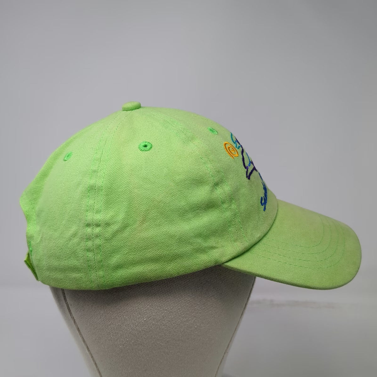 Distinctive Headwear Green Baseball Cap OSFM Sanibel Island Dolphin Hat Florida