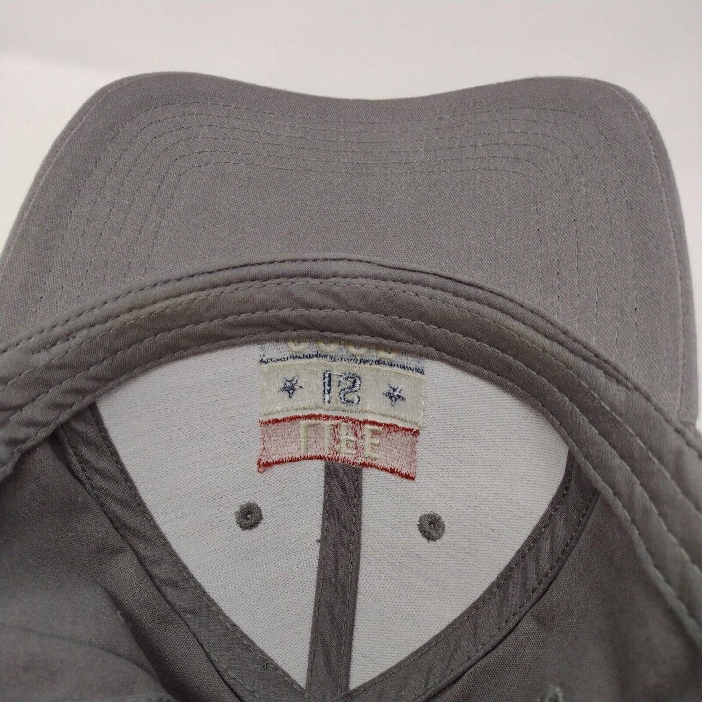 Life Is Good Snapback Hat Gray OSFA Adjustable Embroidered 6 Panel