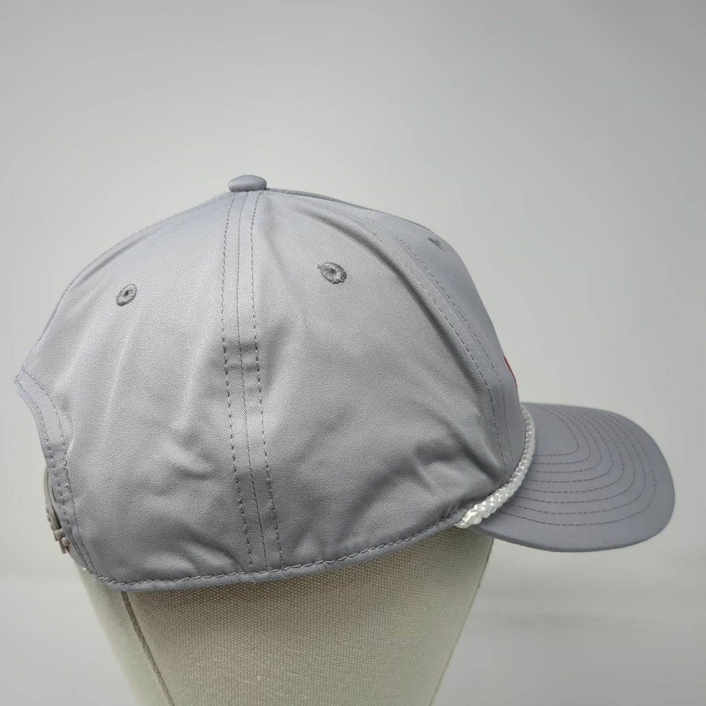 Richardson 5 Panel Gray Hat One Size Snapback Rope Southcoast Chamber Knot